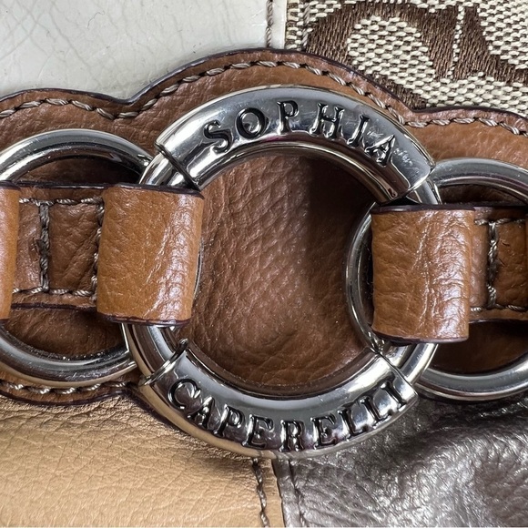 Sophia Caperelli bag brown/tan boho patchwork - Picture 4 of 16